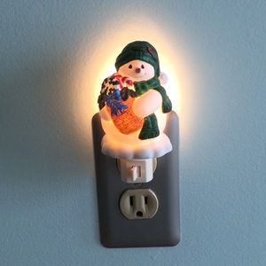 Ceramic Snowman Night Light
